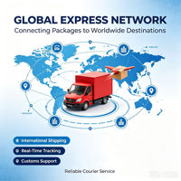 Service de messagerie express, livraison de colis volumineux et surdimensionnés, traitement des colis, assurance mondiale, livraison porte à porte, agent de fret DDU DDP