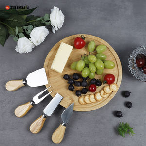 Planche à pizza écologique personnalisée de haute qualité avec plateau planche à fromage - Product Image 3