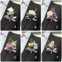 Corsage de fleurs artificielles pour poignet, Calla Lily Tulip, style coréen, pour cérémonie de mariage, célébration, réunion, fait main, réaliste