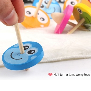 Mini Kids Wooden Spinning <strong>Tops</strong> Painted <strong>Spin</strong> <strong>Top</strong> Vintage Craft Gyroscopes Great Gift for Toddlers Boys and Girls - Product Image 4