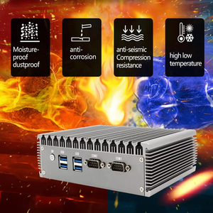 Barato sin ventilador Mini PC Core I3 4005U <span class=keywords><strong>I5</strong></span> 4200U Win10 Linux Centos VGA + HD Dual Gigabit Ethernet máquina Industrial computadora - Product Image 2