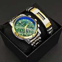 Conjunto de Relojes de Moda 2026 para Mujer y Hombre, Relojes de Lujo a Juego para Pareja con Brazalete de Acero Inoxidable