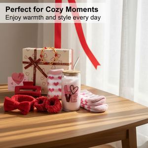 Set de Regalo Romántico para el Día de San Valentín para Mujer, Caja de Regalo con Vaso de Vidrio, Regalo Perfecto para Novia/Ella - Product Image 3