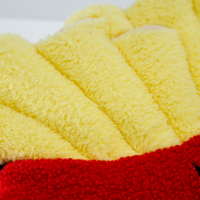 Personnalisé mignon peluche frites en peluche Hamburger pain en peluche sac à dos poupée en peluche jouet en gros