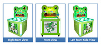 Machine de jeu Crazy grenouille pour enfants, avec marteau, jeu de tir à l'arc