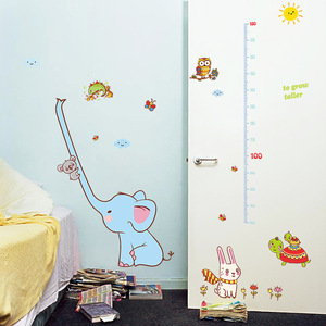 Altezza Misura Righello <span class=keywords><strong>Adesivi</strong></span> Murali Elefante La Scuola Materna Camera Dei Bambini a Crescere Più Alto Altezza Grafico Adesivo da Parete per Bambini - Product Image 4