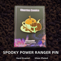 Pin Enamel Bertema Game Kustom, Bros Logam dengan Teknik Pengecoran untuk Hadiah Penggemar Cosplay