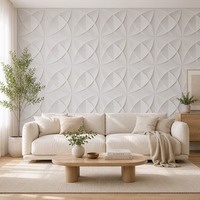 Panneau mural en PVC 3D gaufré, écologique, imperméable et ignifuge, 50x50cm, excellent rapport qualité-prix, pour la maison et les salons de thé
