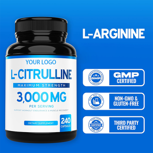 OEM L-citrullina capsule 3000mg Per porzione di supporto allenamento resistenza e recupero muscolare integratore salute - Product Image 6