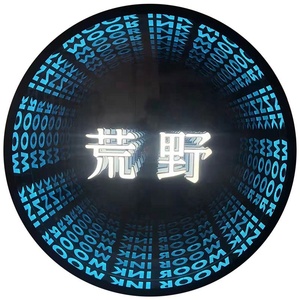Panneaux de miroir LED 3D personnalisés avec logo lumineux, dalles infinies, piste de danse discothèque, mur de boîte de nuit - Product Image 4