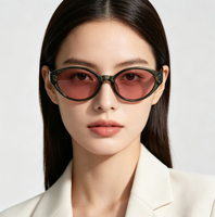 Lunettes de soleil unisexes personnalisables OEM, avec verres PC légers et durables, protection UV400, monture intégrale, confortables pour une utilisation en extérieur