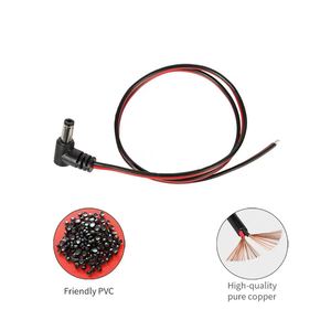DC4017 Dik Açılı 90 Derece Erkek Konnektör Güç Kablosu CCTV DC Şarj Kablosu 22AWG 50cm - Product Image 2