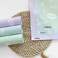Papier d'emballage pour bouquet nacré imperméable Aierflorist Craze Kiss Saint-Valentin 56x56cm 20 feuilles Matériel pour fleuristes Usine