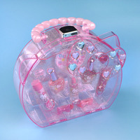 Boîte de rangement de maquillage en plastique Transparent étanche portable de grande capacité pour l'organisation de bijoux de cadeaux de jouets de maquillage