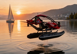 เครื่องบินส่วนบุคคล EVTOL รุ่นใหม่ ใช้ไฟฟ้า ผลิตจากคาร์บอนไฟเบอร์ สำหรับผู้โดยสารหนึ่งที่นั่ง ใช้แบตเตอรี่ เหมาะสำหรับการบินส่วนบุคคลในระดับความสูงต่ำสำหรับผู้ใหญ่ - Product Image 2