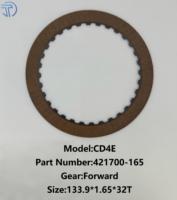 Plaque de friction humide pour voiture particulière CD4E, référence 421700-165, 133,9*1,65*32T, disque de friction de transmission résistant à l'usure