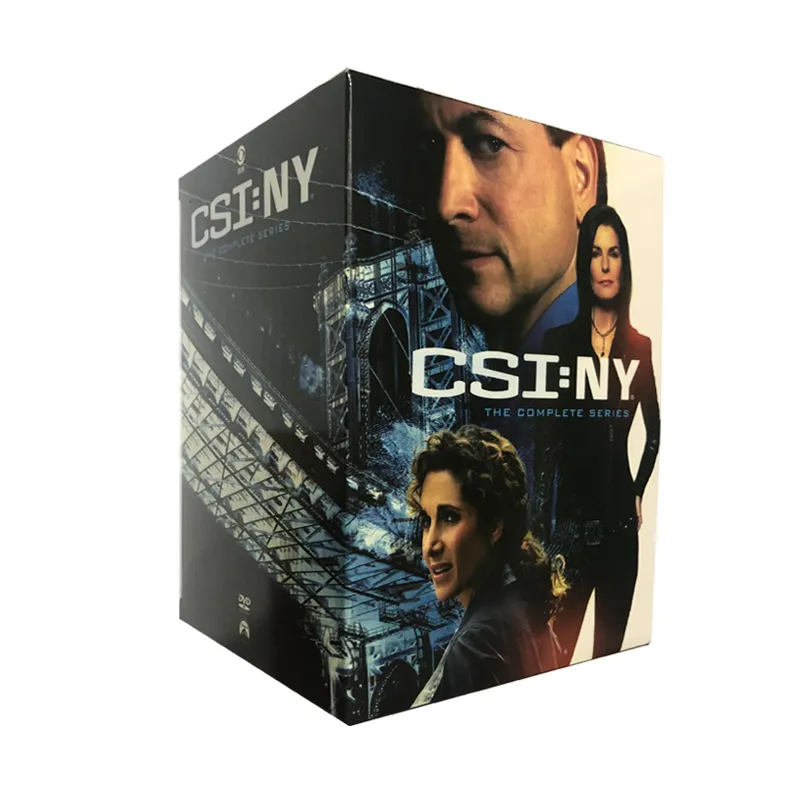CSI NY Temporada 1-9 The Compete Series Boxset 55 Discos Fábrica Venta al por mayor Películas en DVD Serie de TV Región de dibujos animados 1/Región 2 Envío gratis