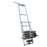 Ascenseur électrique portable capacité de 300 kg pour usage domestique petits bâtiments Construction en acier mobile nouvel état câble métallique 220v