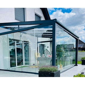Invernaderos de Cristal para Jardín, Habitaciones de Cristal de Aluminio para Todas las Estaciones, Estilo Europeo - Product Image 2