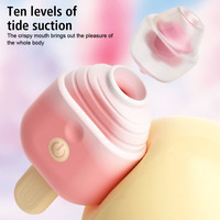 Niedliche Eiscreme-Klitorisvibratoren Mini Tragbarer Sauger Klitoris-Nippel-Lecker-Stimulator Weiblicher Masturbator Erotikspielzeug für Frauen
