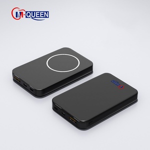 พาวเวอร์แบงค์แม่เหล็กไร้สายแบบพกพาขนาดเล็ก 10000 มิลลิแอมป์ พร้อมโลโก้สั่งทำได้  ปรับแต่งพาวเวอร์แบงค์ 10000  แบตสำรองพกพา 10000 - Product Image 1