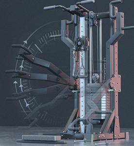 Máy tập đa năng, chịu lực cao, tích hợp chức năng Squat, kéo xà cao, tập lưng ngồi, máy tập cơ lưng, máy tập cáp chéo - Product Image 3