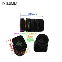 Manchon de protection extensible en caoutchouc tressé pour câble d'alimentation 5.2x70MM, anti-tension et anti-pression