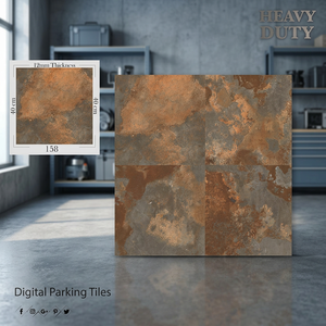 Dalles de stationnement en porcelaine haute résistance Vistaar Premium Firebrick 40x40cm, imperméables, pour sols extérieurs de centres commerciaux - Product Image 6