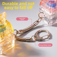 Mini-clavier mécanique créatif avec interrupteur, jouet anti-stress en forme de canard, porte-clés, jouet de décompression coloré, cadeau