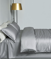Draps de lit 100% soie de mûrier 19 mm, taille Queen, ensemble de draps en soie 6A, ensembles de literie en soie avec certification Oeko-TEX