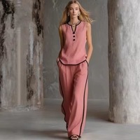 Chemisier d'été sans manches pour femme, coupe ample, style décontracté chic, infroissable, respirant, élégant, pour le travail