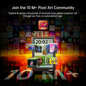 Divoom Times Frame 10.1 ''schermo di gioco WiFi Smart HD Pixel Display, orologio fai da te, Crypto/Stock Ticker, calendario meteo da scrivania regalo - Product Image 4