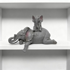 new product parent-child family <b>elephant</b> resin ornament European home <b>decoration</b> living room entrance handicraft <b>decoration</b> - Product Image 2