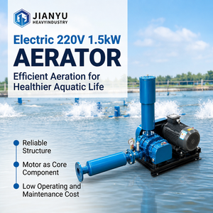 Souffleur Roots 0,75 kW-250 kW pour l'aération des étangs <span class=keywords><strong>d</strong></span>'aquaculture (poissons et crevettes) et l'apport <span class=keywords><strong>d</strong></span>'oxygène - Product Image 2