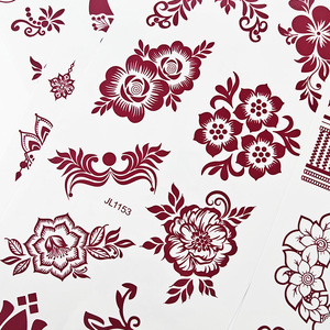 Tatouages temporaires au henné <span class=keywords><strong>Mandala</strong></span> en gros, blanc et marron, autocollants décoratifs pour mains, corps et <span class=keywords><strong>bras</strong></span>, autocollant de <span class=keywords><strong>tatouage</strong></span> temporaire imperméable d'inspiration indienne - Product Image 6