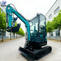 Harga Excavator Mini Hidrolik Murah Baru, Mini Digger, Excavator Mikro Crawler Diesel dengan Sertifikasi CE EPA