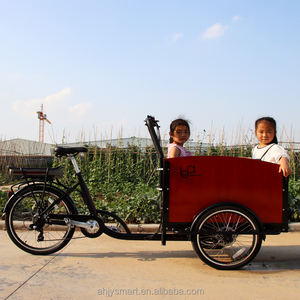 Vélo cargo électrique à 3 roues, entrepôt européen, vélo cargo classique <span class=keywords><strong>avec</strong></span> <span class=keywords><strong>porte</strong></span> pour la famille - Product Image 2