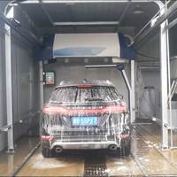 Lave-auto professionnel entièrement automatisé à bras unique, machine de lavage de voiture mobile automatique sans contact