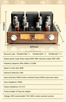Amplificador de Tubos KT88 Más Vendido |   Modos Triodo y Ultra-Lineales |   Rendimiento de Audio Premium 50W+30W
