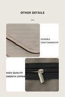 360 pivotant détachable suspendu trousse de toilette résistant à l'eau pochette de maquillage fermeture éclair mode trousse de toilette avec pochette transparente amovible