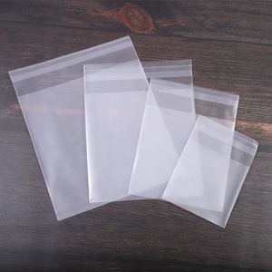 Resealable Polypropylene Plastic Transparent Bag For Clothing Clear Self Adhesive Opp Plastic Bags