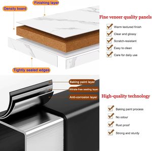 Creative Bedside Cabinet Simple Modern <b>Small</b> Bedside <b>Table</b> Bedroom Nightstand Storage <b>Table</b> Two Layer Coffee <b>Tables</b> - Product Image 2