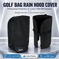 Housse de protection contre la pluie pour sac de golf avec logo personnalisé, rembourrage intérieur, protection toutes saisons, accessoires de golf pour clubs, vente en gros usine