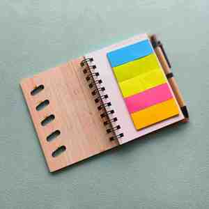 Custom Employee Appreciation Gift <b>Set</b> Inspirational Spiral <b>Notebook</b>, Sticky Notes, & Bamboo Pen for Nurses & Teachers - Product Image 2