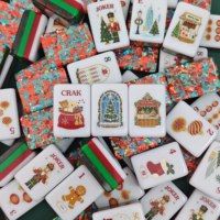 Jeu de Mahjong Américain en Acrylique Écologique avec 160 Tuiles pour des Jeux Sociaux Festifs et des Cadeaux NOUVEAUTÉ 2026
