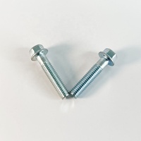 Baut Flens Kepala Heksagonal Baja Tahan Karat Kualitas Premium Pabrik Langsung, Baut Flens Metrik Finishing Polos Standar DIN/ISO M6*28