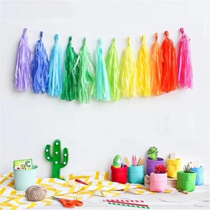 Colorful Paper <strong>Tassel</strong> Ribbon Decoration Party <strong>Balloon</strong> Decoration Birthday Wedding Scene Supplies Toy Paper <strong>Tassel</strong> - Product Image 6