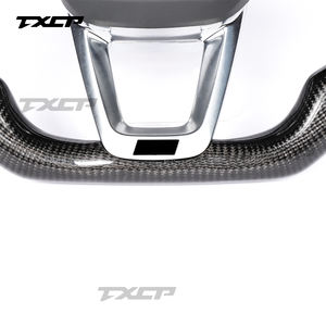 Ajuste para <span class=keywords><strong>Audi</strong></span> Q3 Q5 Q7 Q8 Q5L Q7L RSQ7 QSQ5 RSQ8 RSQ3 SQ5 A1 A3 <span class=keywords><strong>A4</strong></span> A5 A6 A7 A8 B9 B8.5 B8 R8 TT S6 S7 <span class=keywords><strong>volante</strong></span> de fibra de carbono - Product Image 5