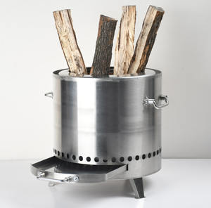 Benutzer definierte Edelstahl tragbare Outdoor-Holzkohle Brennholz ofen Rauchfreier Lager ofen Kochen Feuerstelle Camping - Product Image 4