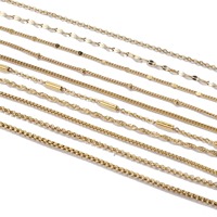 Cadenas de Acero Inoxidable de Alta Calidad al por Mayor, Chapadas en Oro y Plata PVD, Cadenas Cruzadas/Cadenas de Caja/Cadenas de Cuentas para DIY